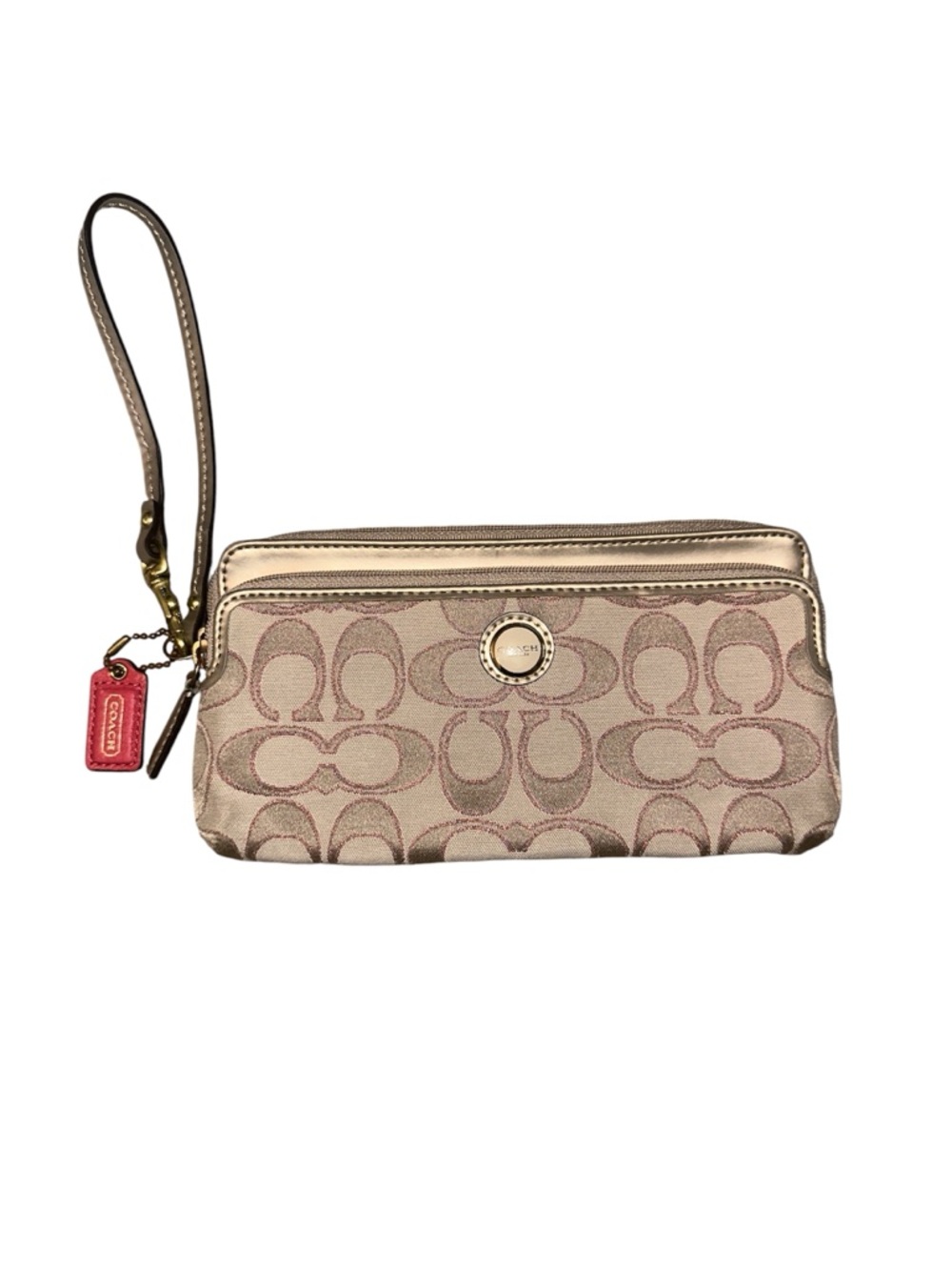 COACH - Double Zip Wallet Wristlet